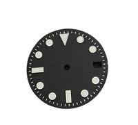 ATOMUSERLY 1pc 28.5mm Water Ghost quadrante dell'orologio bianco/nero verde parti meccaniche luminose adatte for movimento NH35 NH36(Frosted black)