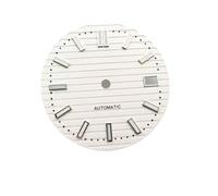 ATOMUSERLY 1pc 29.8mm quadrante verde luminoso singolo calendario strisce orologio for NH35 NH36 movimento viso for uomo da polso parti(Black Blue)