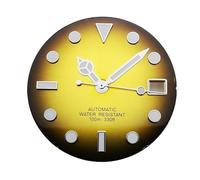 ATOMUSERLY 1pc 29mm blu verde rosso giallo lancette luminose sterili del quadrante dell'orologio adatte for il movimento NH35(Yellow)