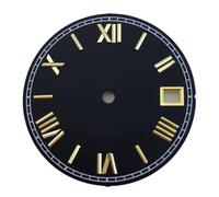 ATOMUSERLY 1pc 29mm nero bianco rosso quadrante in oro indice di Roma adatto for movimenti NH35 NH36 3/3.8 corona dell'orologio(Red silver index 1)