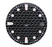 ATOMUSERLY 1pc 29mm Ripple Nero/Verde/Blu S Quadrante dell'orologio adatto for NH35/NH35A Accessori for movimento automatico(Blue)