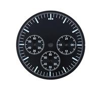 ATOMUSERLY 1pc 32,5 mm quadrante cronografo panda verde luminoso adatto for accessori for orologi con movimento al quarzo VK63(7-No window)