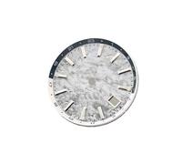 ATOMUSERLY 1pc 32mm quadrante dell'orologio chiodi d'argento blu luminoso for movimento NH34 accessori for con calendario singolo(Grey)