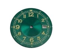ATOMUSERLY 1pc 33.5mm quadrante dell'orologio digitale verde luminoso accessori di ricambio orologi volti for movimento NH35/ NH36/ 7S/ 4R(Black white)