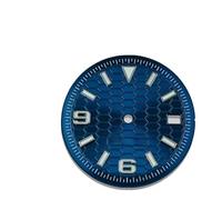 ATOMUSERLY 1pc for NH35/NH36 Quadrante Diametro 28.5mm/31mm Blu Verde Luminoso Singola Data Accessori for Orologi(DEEP BLUE,31mm)