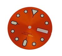 ATOMUSERLY 1pc No Logo 29mm Quadrante dell'orologio 3.8 Orologio for movimento NH36 Giorno della settimana Data Arancione/bianco/nero Piastra frontale Verde Lume(Orange)