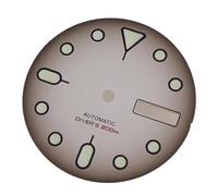 ATOMUSERLY 1pc No Logo 29mm Quadrante dell'orologio 3.8 Orologio for movimento NH36 Giorno della settimana Data Arancione/bianco/nero Piastra frontale Verde Lume(White black)