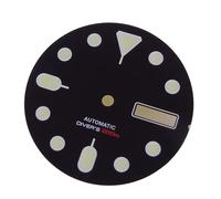ATOMUSERLY 1pc No Logo 29mm Quadrante dell'orologio 3.8 Orologio for movimento NH36 Giorno della settimana Data Arancione/bianco/nero Piastra frontale Verde Lume(Black)