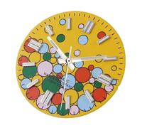 ATOMUSERLY 1pc No Logo Palloncino In Acciaio Quadrante di Orologio Parti for NH35 NH36 NH37 NH38 NH39 Movt 29 millimetri Ballon Indice Luminoso bordo argento Mano(Yellow dial hand,For Eta2824)