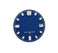 ATOMUSERLY 1pc quadrante 28,5mm verde luminoso con singola finestra del calendario orologio abalone diving facce for movimento NH35A/4R35(White)
