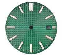 ATOMUSERLY 1pc quadrante 31.8mm argento/oro rosa indici verde forte luminoso for parti di montaggio orologio movimento NH35(WZ-N-264)