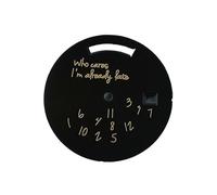 ATOMUSERLY 1pc quadrante 31mm Who Cares Orologio da uomo nero for accessori movimento Miyota 8285(9)