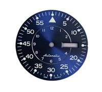 ATOMUSERLY 1pc quadrante 33.5mm diametro di montaggio for NH36 movimento meccanico automatico verde luminoso doppia data finestra accessori for orologi