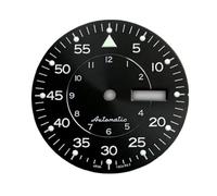ATOMUSERLY 1pc quadrante 33.5mm diametro di montaggio for NH36 movimento meccanico automatico verde luminoso doppia data finestra accessori for orologi