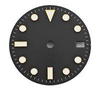 ATOMUSERLY 1pc quadrante dell'orologio 28.5mm nero bianco rosso blu verde luminoso adatto for parti di accessori movimento NH34 NH35(BlackA2-2)