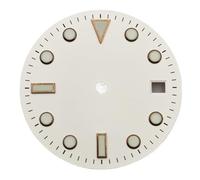 ATOMUSERLY 1pc quadrante dell'orologio 28.5mm nero bianco rosso blu verde luminoso adatto for parti di accessori movimento NH34 NH35(WhiteA2-2)