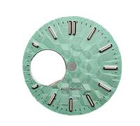 ATOMUSERLY 1pc quadrante dell'orologio 28.5mm quadranti subacquei luminosi verdi vuoti for accessori di movimento NH38/NH34(Green)