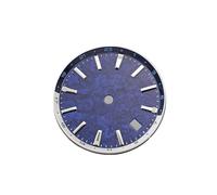 ATOMUSERLY 1pc quadrante dell'orologio 32mm con lunetta anello ombra interno blu ghiaccio accessori luminosi for cassa GS da 44 mm movimento NH34(White 2)