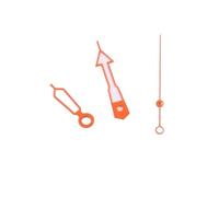 ATOMUSERLY 1set Lancette dell'orologio luminose verdi Arancione/Rosso/Blu Fit Giappone NH35 NH36 Movimento SKX/SBBN Parti(Blue)