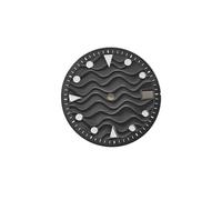 ATOMUSERLY Accessori for orologi luminosi verdi con quadrante da 1pc 28,5 mm for movimento NH35 calendario singolo(Black)