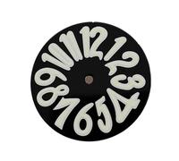 ATOMUSERLY Accessorio personalizzato con quadrante smaltato for orologio digitale da 1 pz 33,2 mm for movimento NH35(A2 Black gold)