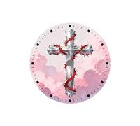 ATOMUSERLY La serie creativa con stampa a colori del quadrante a forma di croce da 1pc 28,5 mm è adatta for gli accessori for orologi movimento NH35/36(NO. 4)