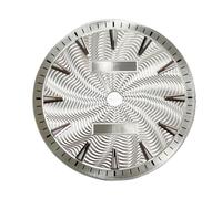 ATOMUSERLY Orologio da uomo con quadrante 1pc 28,5 mm adatto for gli accessori for il viso grana dell'onda del movimento NH35/NH34/Miyota8215(Grey)