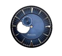 ATOMUSERLY Quadrante con logo Cocktail S da 1 pezzo 35 mm compatibile parti di orologi meccanici non luminosi movimento NH39(Green 2)