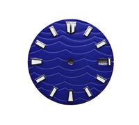 ATOMUSERLY Quadrante da 1 pezzo 28,5 mm con motivo a onde verdi NH35 adatto for orologi movimento automatico