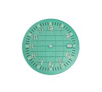 ATOMUSERLY Quadrante dell'orologio luminoso verde 1pc 32mm for movimento NH35 NH36 4R 7S quadranti neri/blu/bianchi(Black)