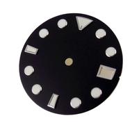 ATOMUSERLY Quadrante di orologio nero sterile da 1pc 28,5 mm for NH35 NNH36 NH37 NH38 NH39(Gold edge)
