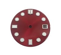 ATOMUSERLY Quadrante di orologio sterile luminoso verde da 1 pezzo 28,5 mm compatibile con il movimento NH35 Lume for l'orologeria(Yellow)