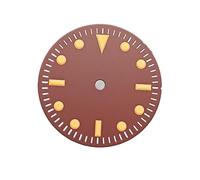 ATOMUSERLY Quadrante rosso dell'orologio in scala arancione 1pc, senza finestra del calendario, accessori for la data, non luminoso, adatto for il movimento NH35/8215/2836