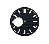 ATOMUSERLY Quadrante scavato con logo S da 1pc 30,5 mm adatto for accessori for orologi banda luminosa verde movimento NH38(W-D-495)