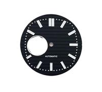 ATOMUSERLY Quadrante scavato con logo S da 1pc 30,5 mm adatto for accessori for orologi banda luminosa verde movimento NH38(W-D-493)