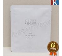 ATOMY Absolute Snow Maschera Viso 20g x 6pz + OMAGGIO Cosmetici Coreani K-Beauty
