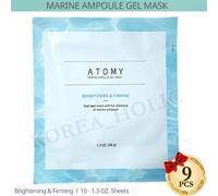 ATOMY Marine Ampoule Gel Mask 38g 9pz Fogli Maschera Idrogel Rassodante Illum...