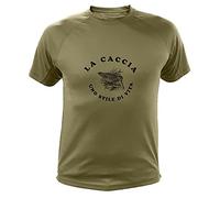 AtooDog Maglietta La Caccia Uno Stile di Vita Beccaccia (40110, Verde, 3XL)