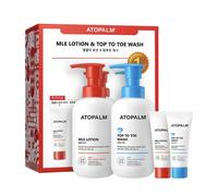 ATOPALM MLE Lozione 300ml + Top To Toe Body Wash 300ml Set Regalo + Omaggio