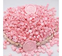 Atopbb Perle di cera sigillate bianche, 600 perle di cera sigillate bianche, ideale per inviti di matrimonio, busta di Natale (Polvere madreperla)
