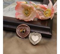 Atopbb - Timbro per ceralacca con cornice, 3D in rilievo, con cornice in rilievo, con cornice, manico in legno, per inviti di nozze, lettera (F16)