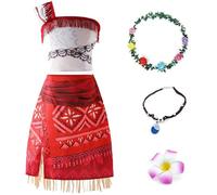 Atorcher Costumi da principessa per ragazze per bambini a tema abiti di compleanno Halloween Dress up World Book Day Costumi per ragazze Set di due pezzi con gonna con nappe