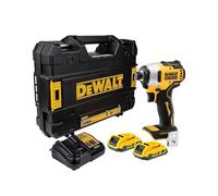 ATORNILLADOR DE IMPACTO INALÁMBRICO DEWALT DCF809D2T-QW, 18 V, 2 AH