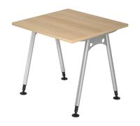 ATOS 8 S | Scrivania - 80x80 Quercia regolabile in altezza