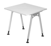 ATOS 8 S | Scrivania - Bianco 80x80 regolabile in altezza