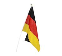 Atosa-24589 Atosa-24589-Banderin Germania con Mastil 45X30 cm-Mondiali di Calcio E Sport, Colore Giallo, Rosso e Nero, 24589