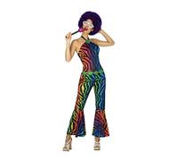 ATOSA 38615 Costume Discoteca Donna M-L Multicolore Carnevale