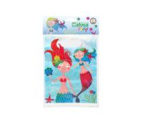 Atosa 6 Sacchetti Regalo Di Compleanno Con Sirene Marine 23x17 Cm