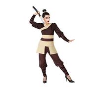 Atosa 66091 Costume da Guerriero Cinese XS-S Donna Marrone