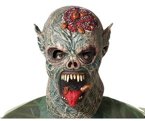 Atosa -66879 Maschera Demone, Verde, Lattice, Colore (66879)